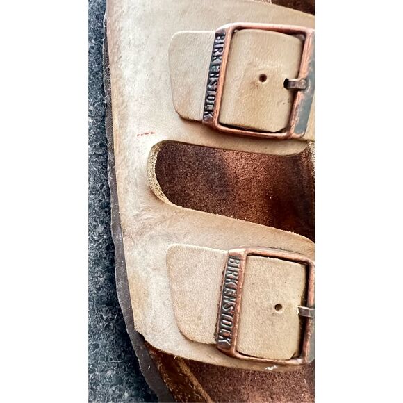 BIRKENSTOCK  Leather Slides Sandals Shoes size 11 - Picture 15 of 15
